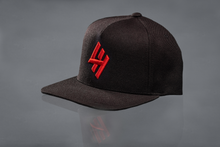 Load image into Gallery viewer, Iconic Hulk 3D Logo Snapback - Black w/Red