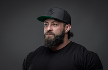 Load image into Gallery viewer, Iconic Hulk 3D Logo Snapback - Black w/Black
